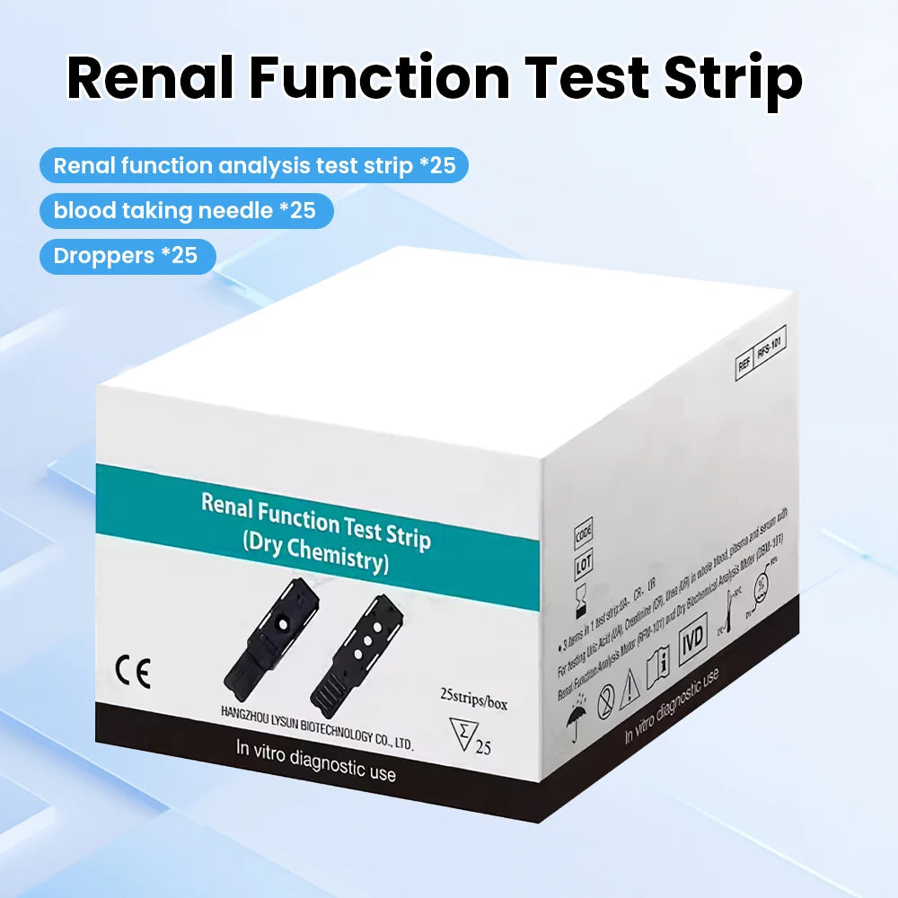 Analyseur Fonction Rénale 3-en-1 Acide Urique Créatinine Urée Bluetooth – CLEVI Paris