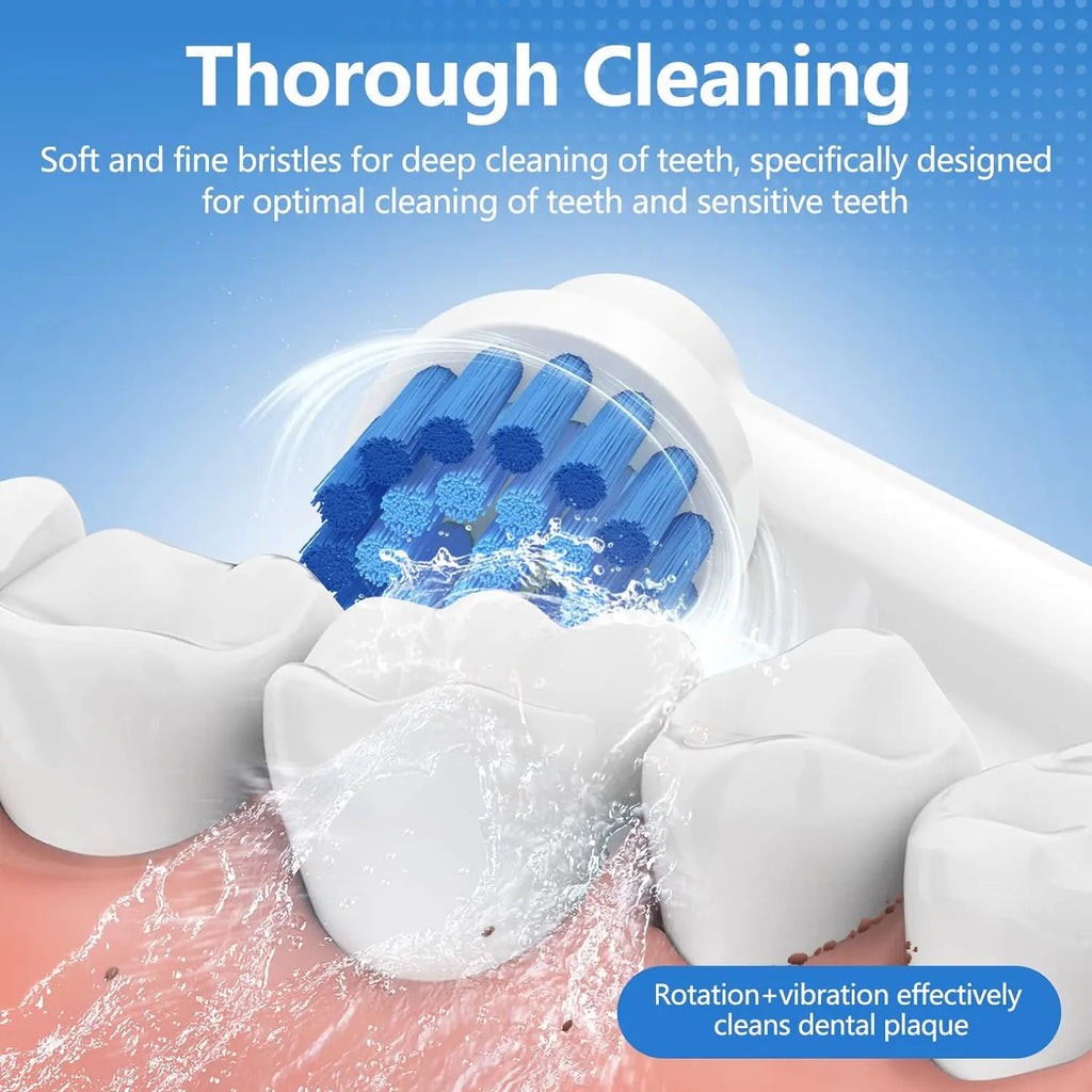 Têtes de Remplacement Soins Gencives Sensibles | Compatible Oral-B Braun Électrique – CLEVI Paris