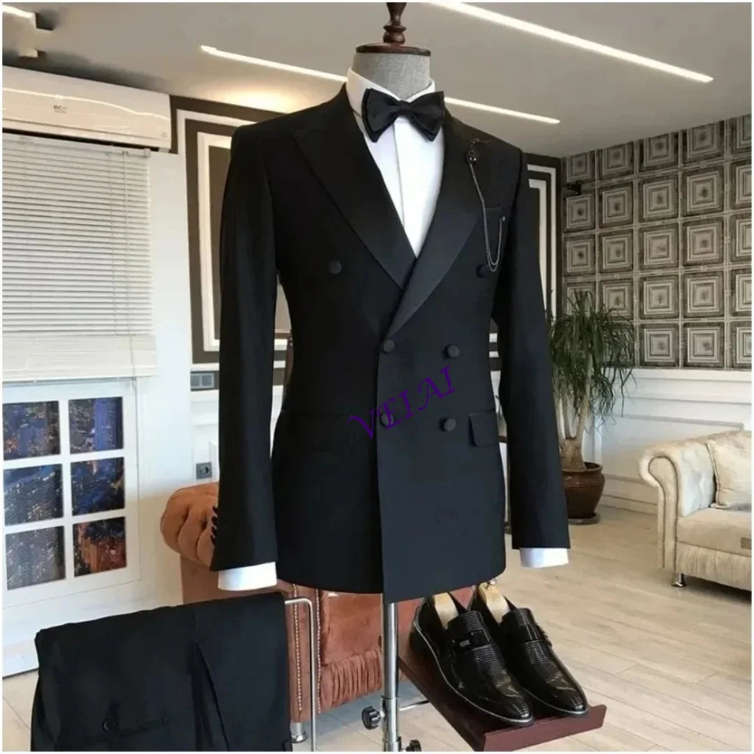 Costume Velours Homme Col Montant – CLEVI Paris
