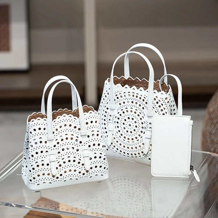Sac seau femme ajouré, trois formats – CLEVI Paris