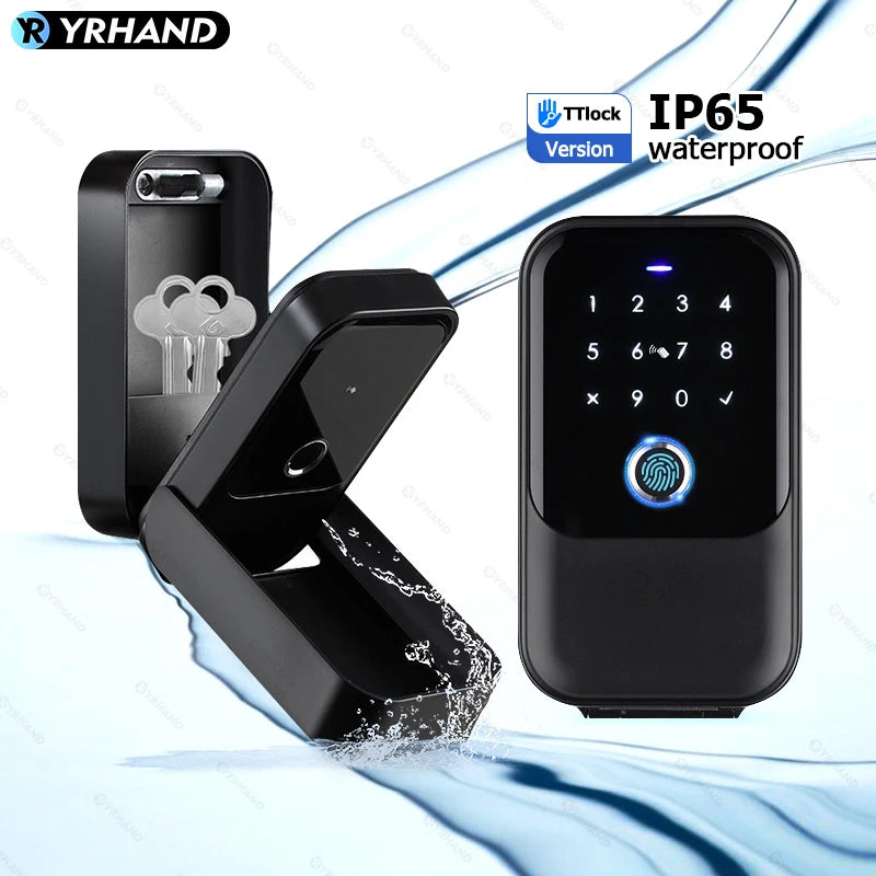 Boîte à Clés Connectée YRHAND K5 Empreinte Digitale Tuya TTLock IP66 – CLEVI Paris