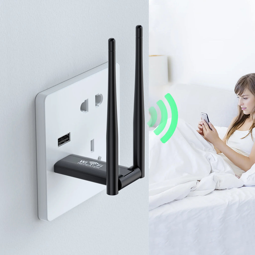 Répéteur WiFi USB 300 Mbps 2,4 GHz – Amplificateur de Signal Sans Fil Plug & Play
