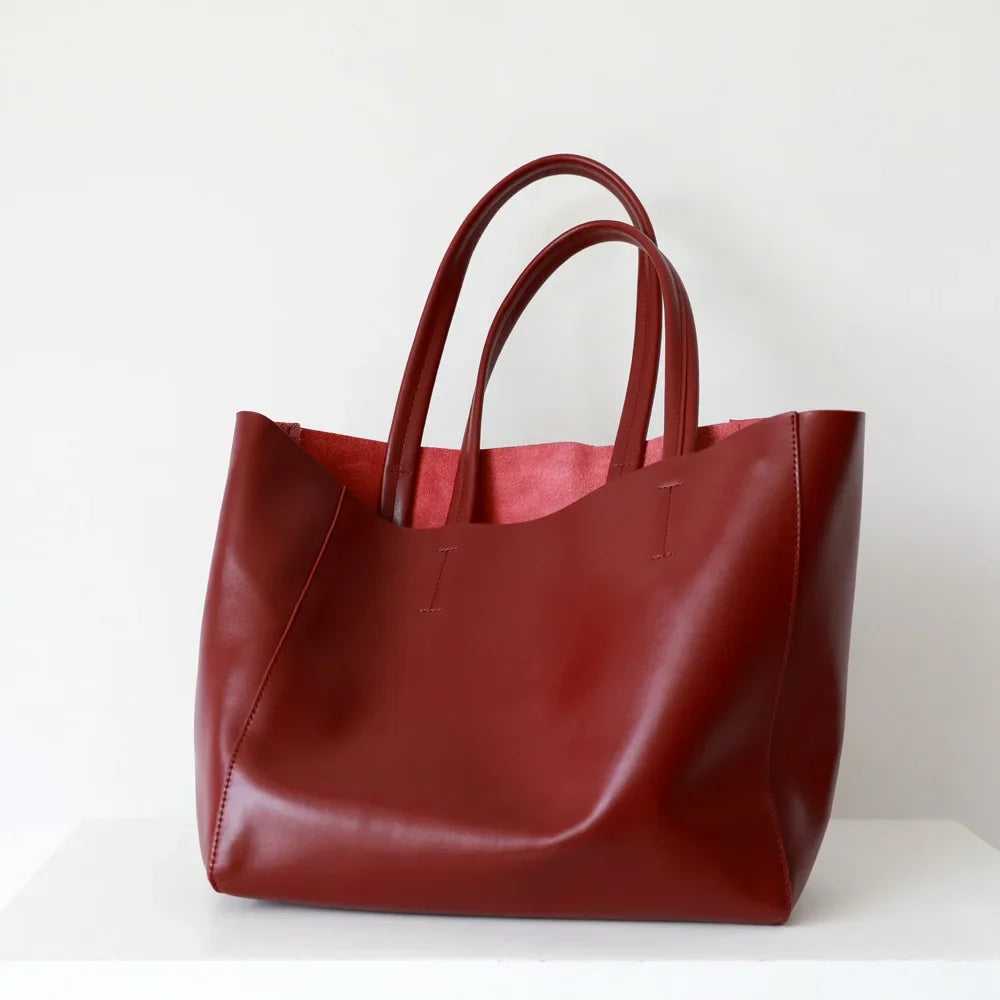 Sac cabas femme en cuir à compartiments – CLEVI Paris