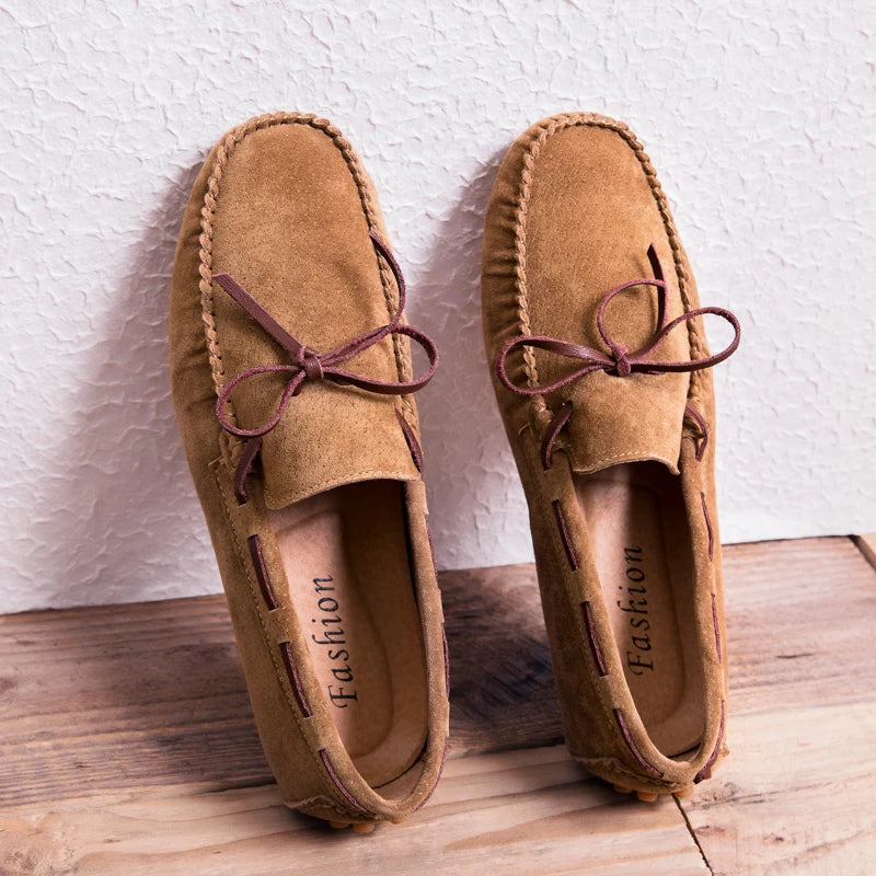 Mocassins Homme Suédé Vache Slip-On Conduite Confort Semelle Caoutchouc EU 38-47 TOGEE See – CLEVI Paris