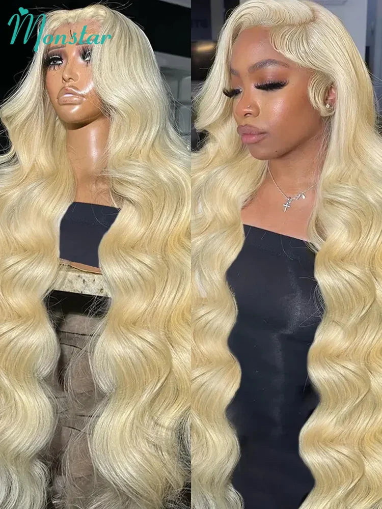 Perruque Body Wave blonde 613 – CLEVI Paris
