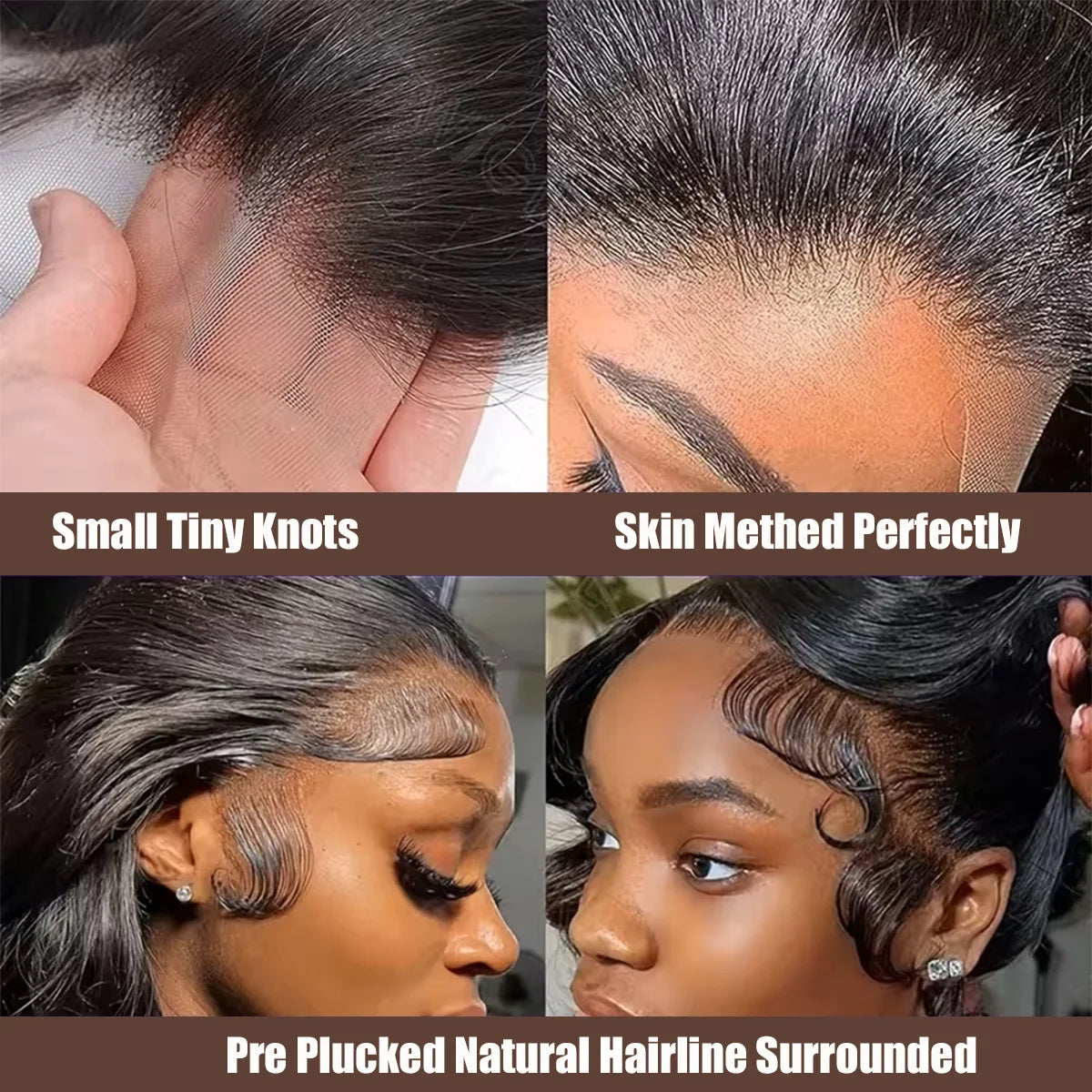 Perruque Straight HD Lace 13x4 13x6 Glueless 100% Cheveux Humains 16-42 Pouces – CLEVI Paris