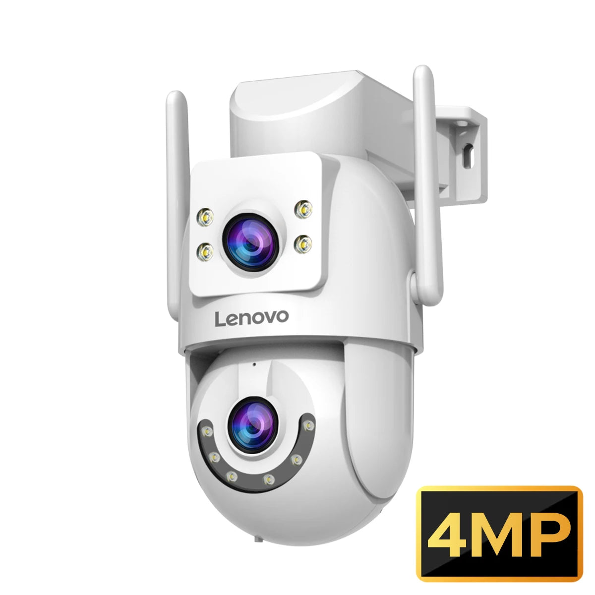 Caméra de Surveillance Extérieure Lenovo Double Objectif PTZ 4K – WiFi Dual-Band Suivi Auto ONVIF – CLEVI Paris