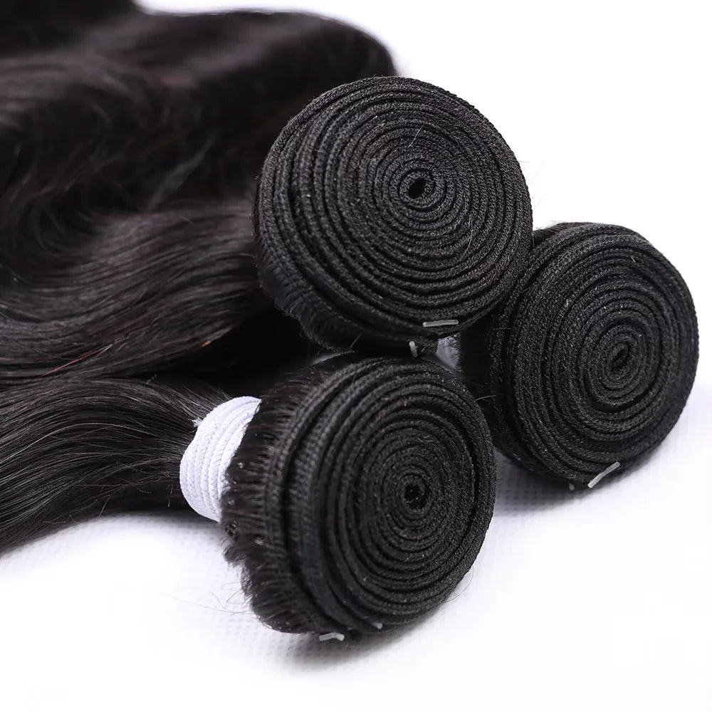 Bundles Body Wave Cheveux Humains Brésiliens Remy Hair Vierge Couleur Naturelle 10-40 Pouces – CLEVI Paris