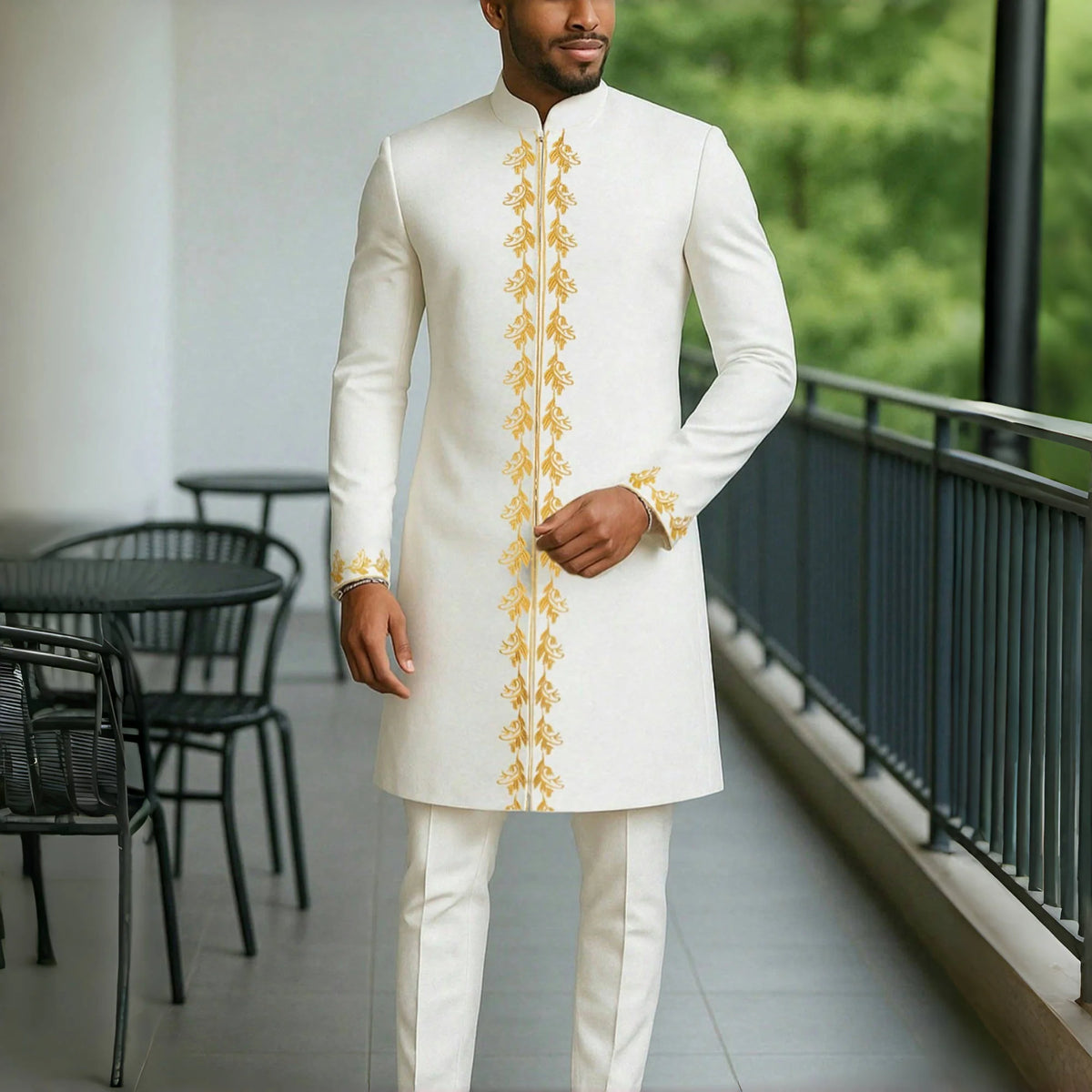 Ensemble Traditionnel Africain Homme Kaunda – CLEVI Paris