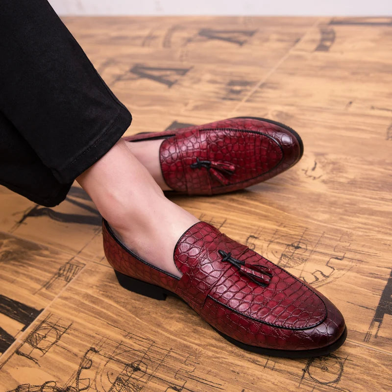 Mocassins homme en microfibre à enfiler – CLEVI Paris