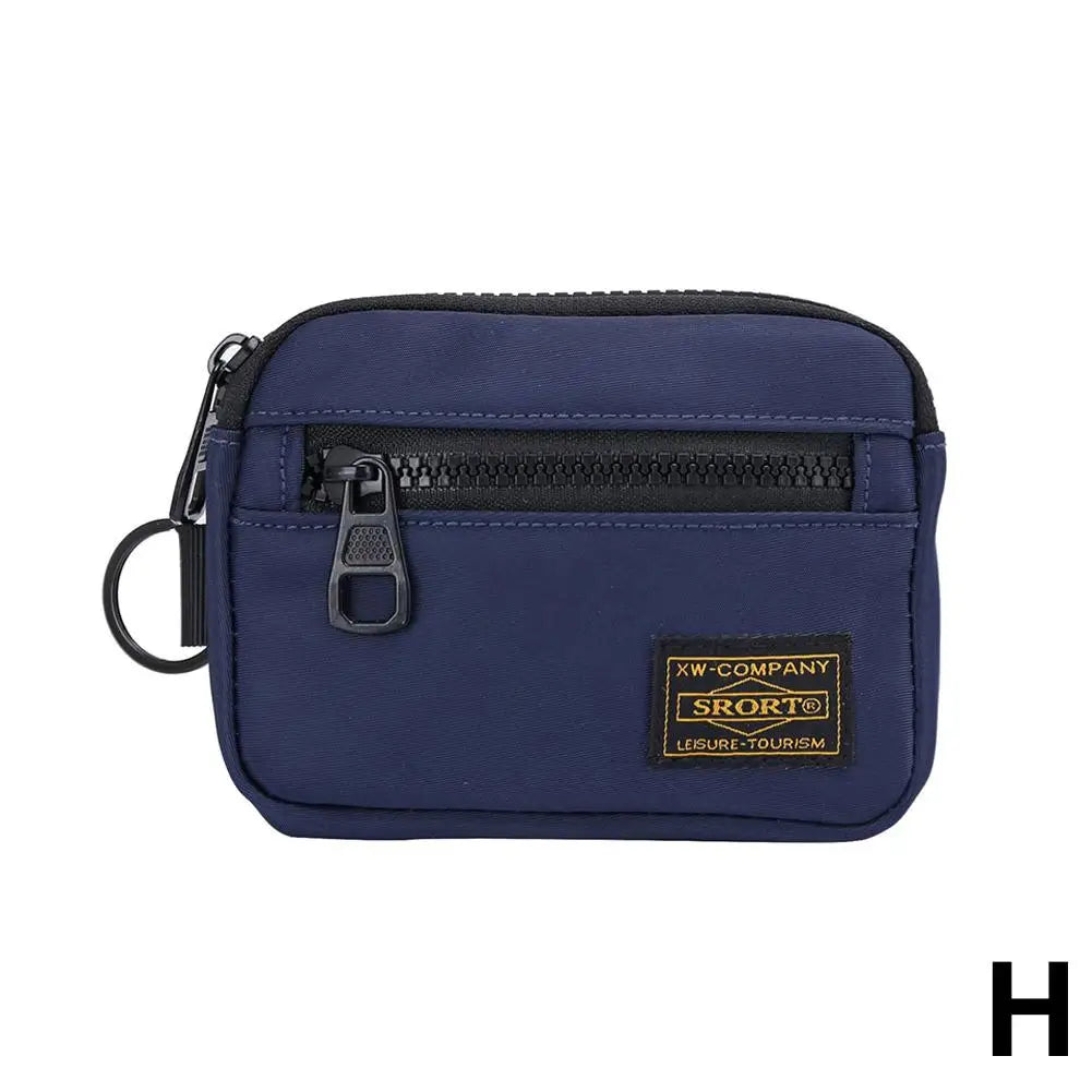 Porte-Monnaie Oxford Zipper Compact Unisexe — CLEVI Paris