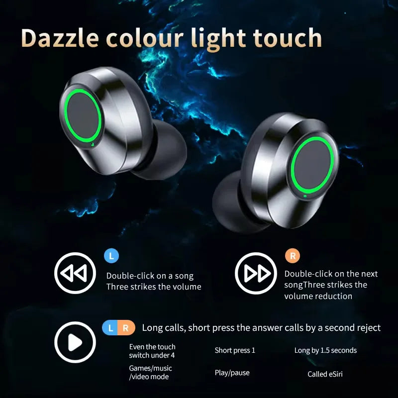 Écouteurs TWS YD03 Bluetooth 5.3 ANC HiFi 13mm Tactile 8h Étanche Affichage Boîte Sport – CLEVI Paris
