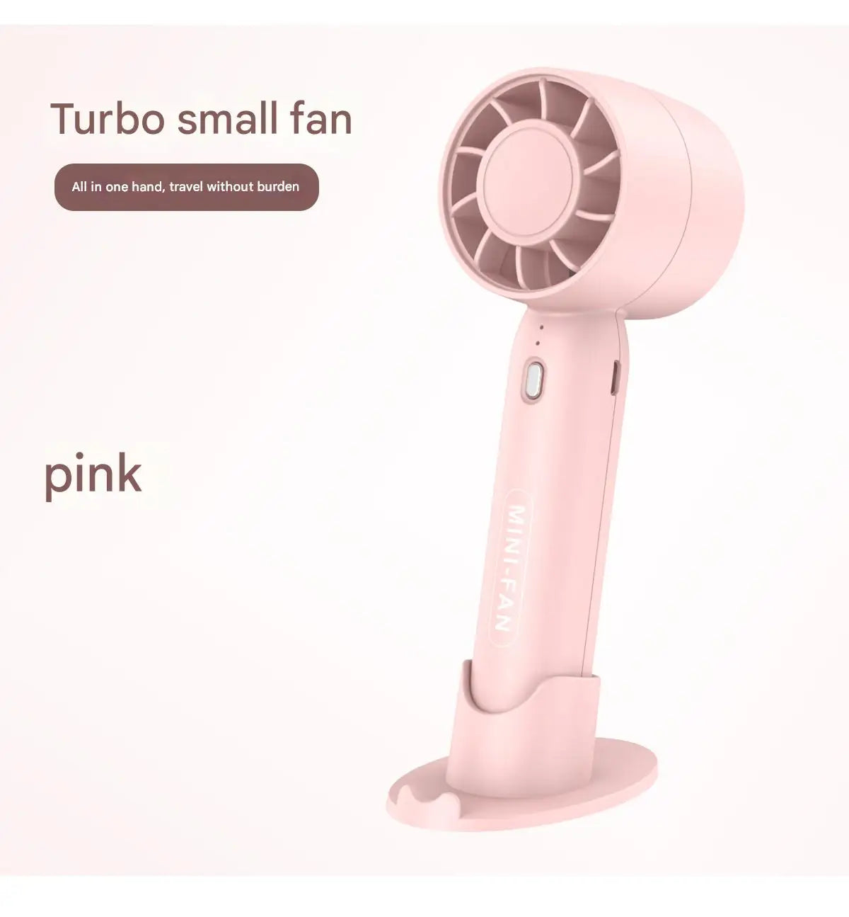 Mini Ventilateur Portable USB Seavidar T10 – Turbo Silencieux, Batterie Longue Durée, Bureau & Extérieur, 3 Coloris
