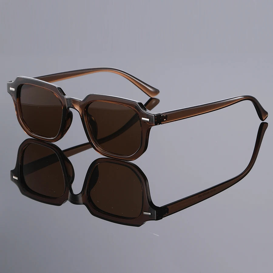 Lunettes de Soleil Carrées Homme Style Y2K Rivets Verres Dégradés 13110 – CLEVI Paris