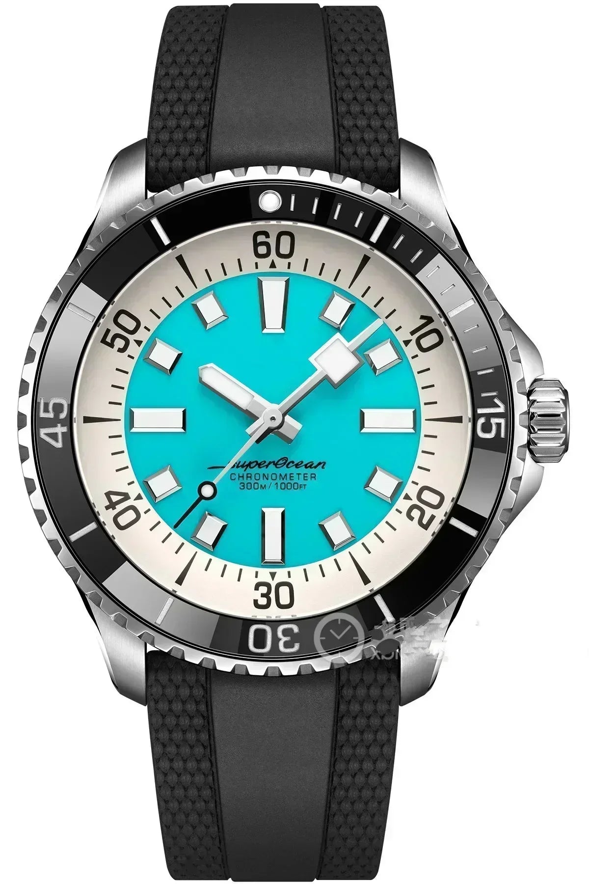 Montre Homme Automatique Luxe Acier Verre Saphir Couronne Vissée Cytupr – CLEVI Paris