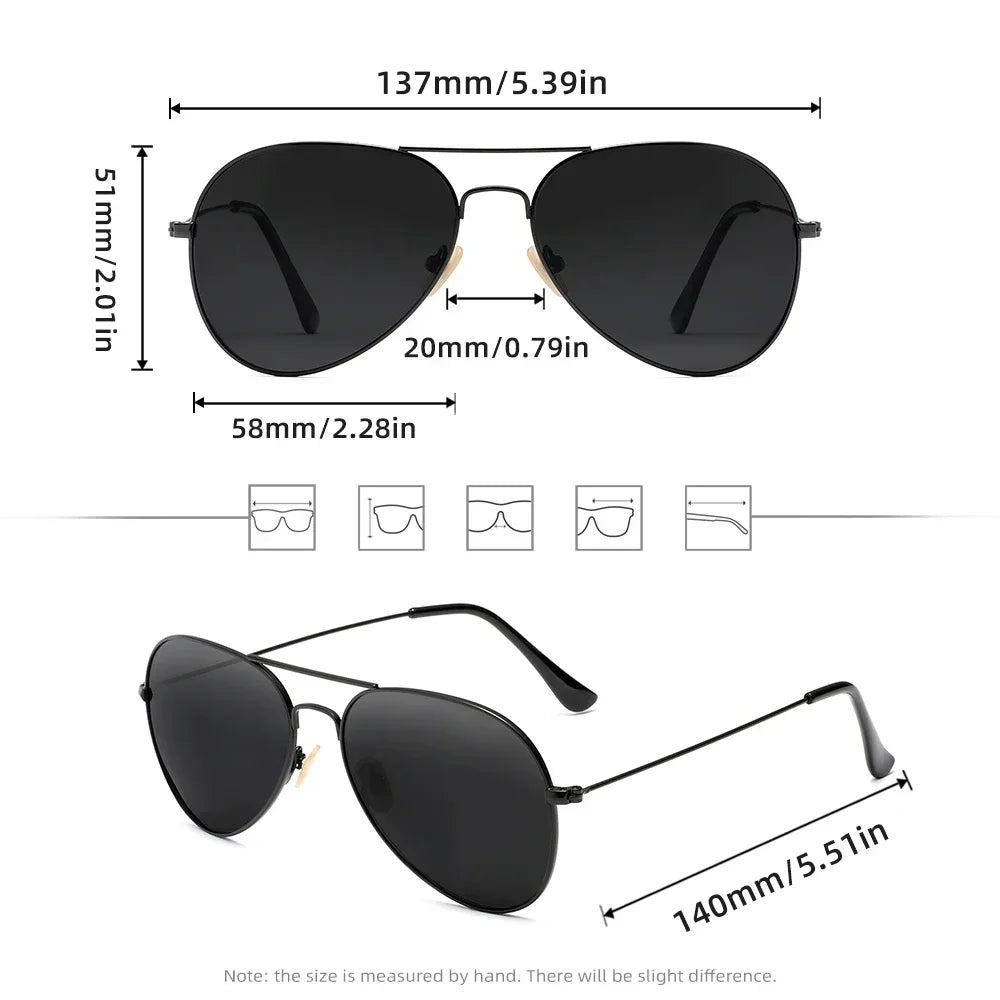 Lunettes de Soleil Aviateur Polarisées Unisexe RIVIERSUN – Monture Alliage Miroir UV400 – CLEVI Paris