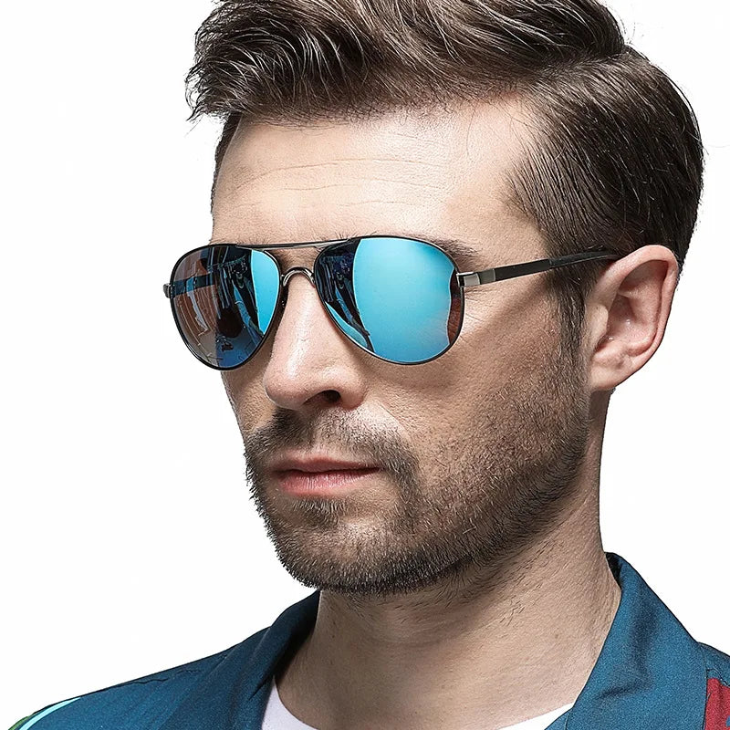 Lunettes de Soleil Aviateur Homme – Polarisées UV400 | AOWEAR | Style Pilote
