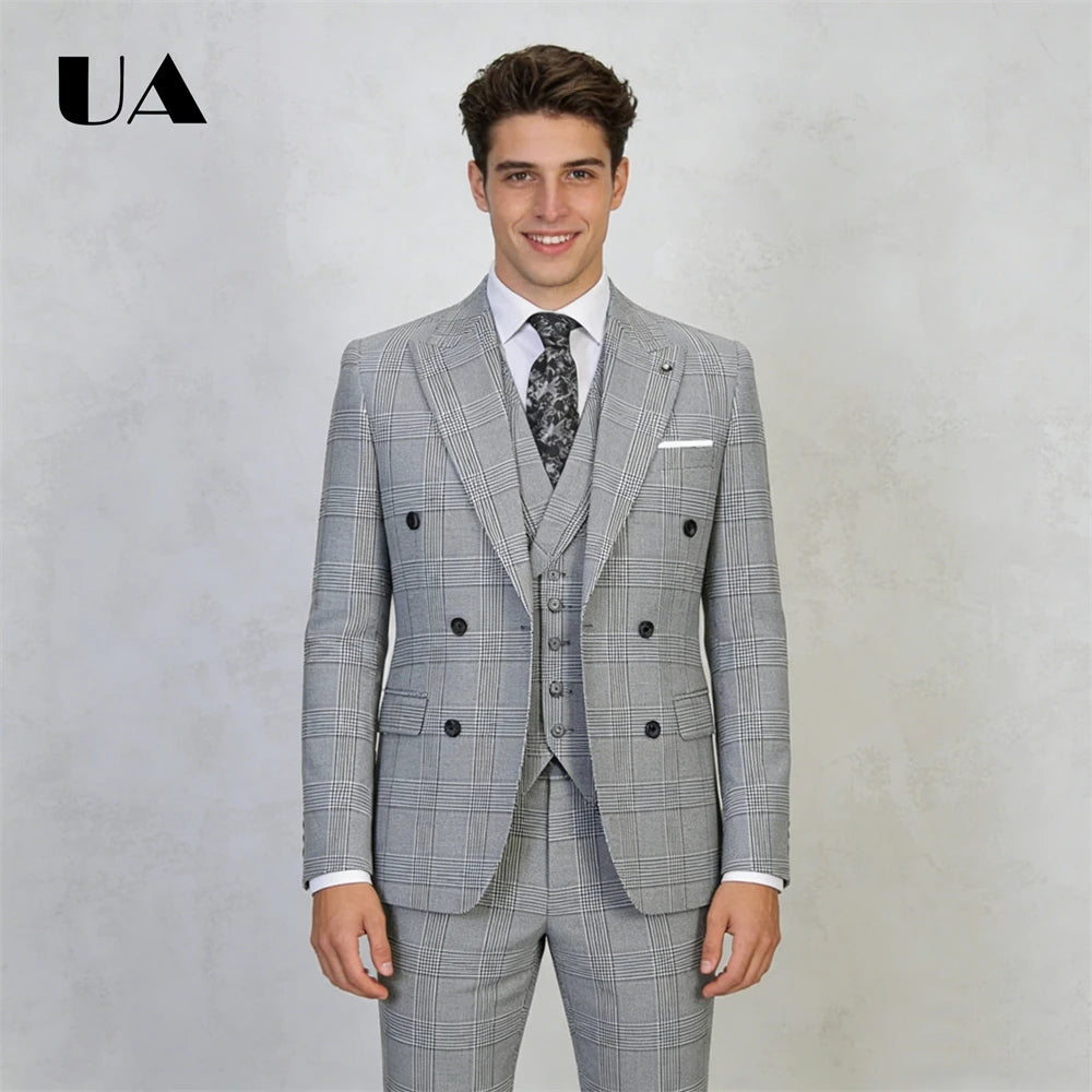 Costume à Carreaux Homme 2 Pièces – CLEVI Paris