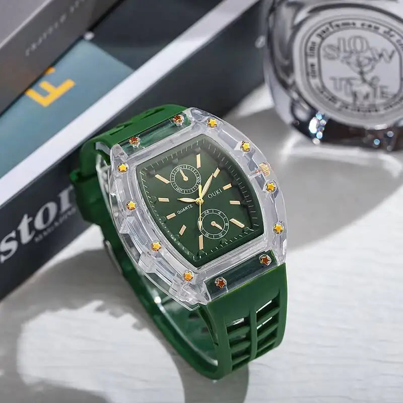 Montre Femme Quartz V248 Bracelet Silicone Boîtier Alliage 38mm Casual Fashion 6 Coloris – CLEVI Paris