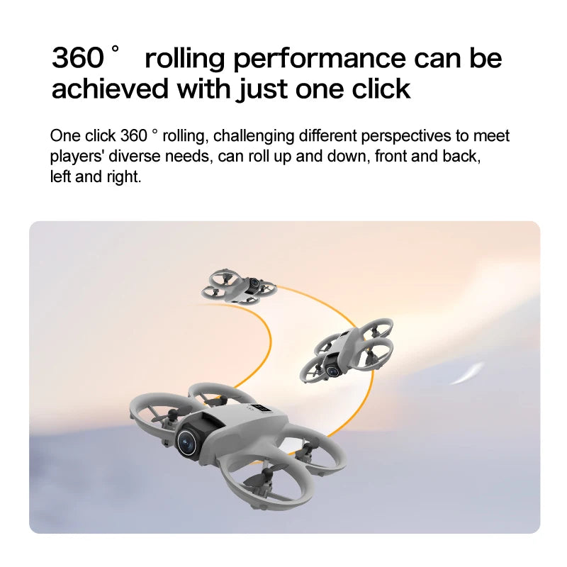 Mini Drone T3 8K Double Caméra FPV WiFi – Caméra Réglable 180°, Zoom 50x, Positionnement Optique & LED – CLEVI Paris