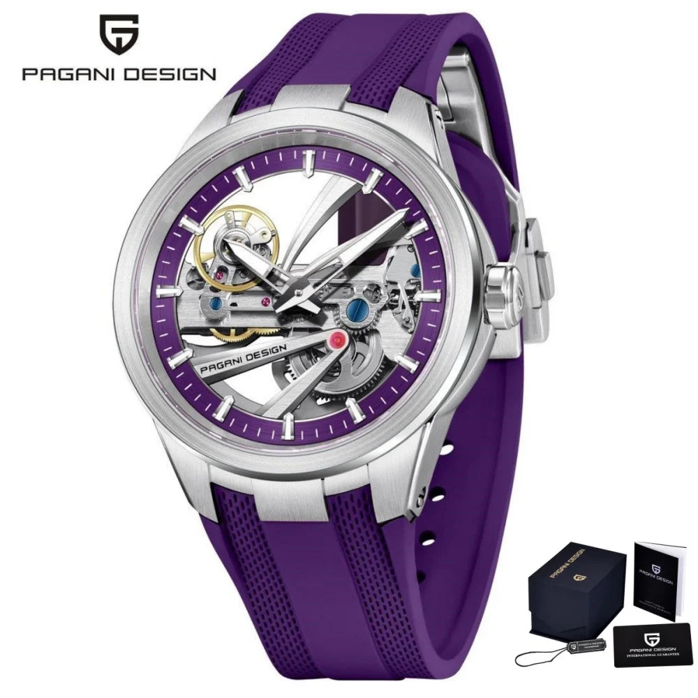 Montre Homme Automatique Squelette Caoutchouc Pagani Design PD-YS030 – CLEVI Paris