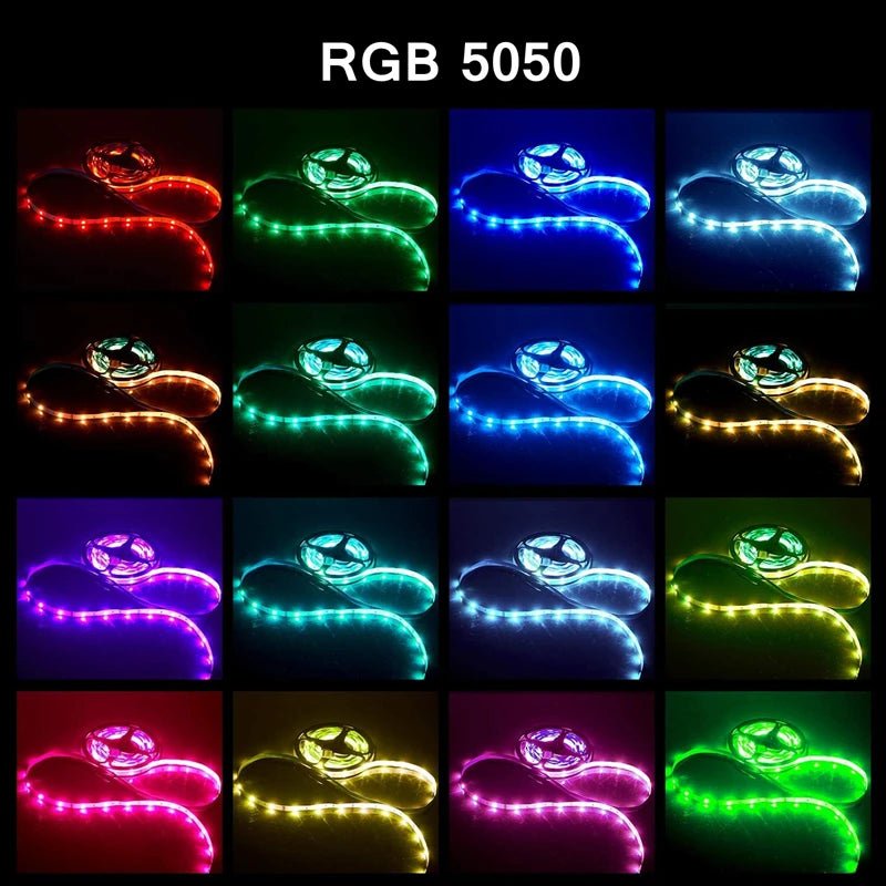 Ruban LED RGB 5050 USB — Rétroéclairage TV, Télécommande IR & APP, 1m à 40m | CLEVI Paris