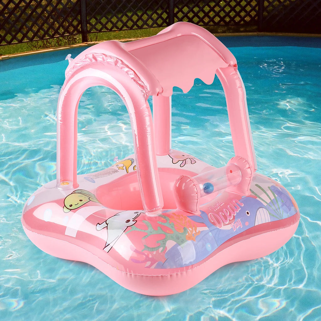 Bouée Gonflable Enfant avec Auvent – 3-6 ans, Piscine & Plage