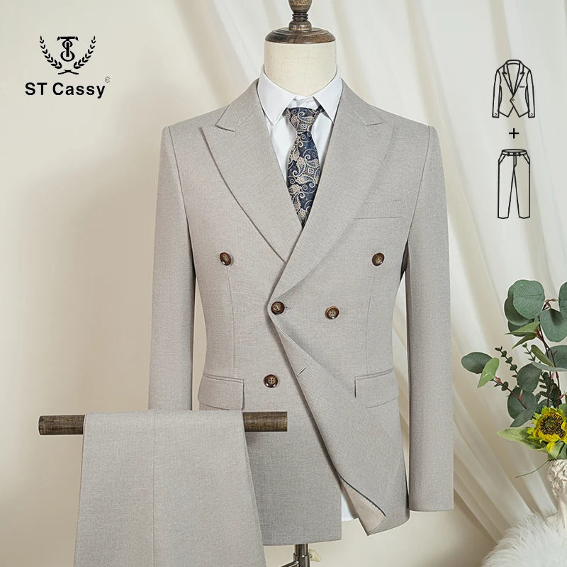 Costume homme élégant 2 pièces – CLEVI Paris