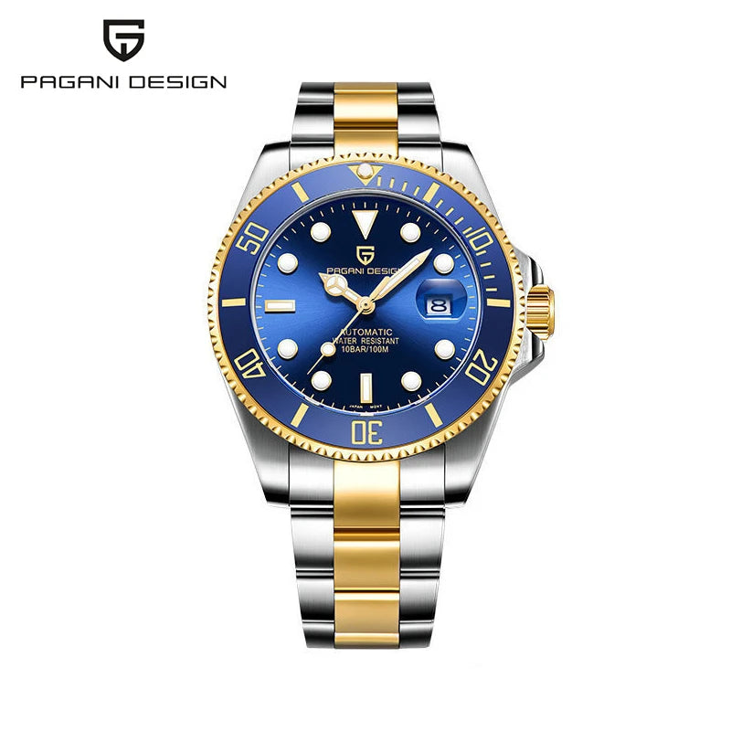 Montre Automatique Homme Pagani Design Diver Lunette Céramique Saphir MIYOTA 8215 100m – CLEVI Paris