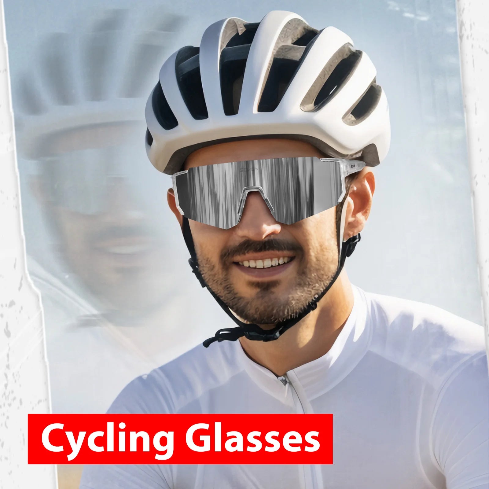 Lunettes de Cyclisme UV400 – Sport & Vélo Homme Femme