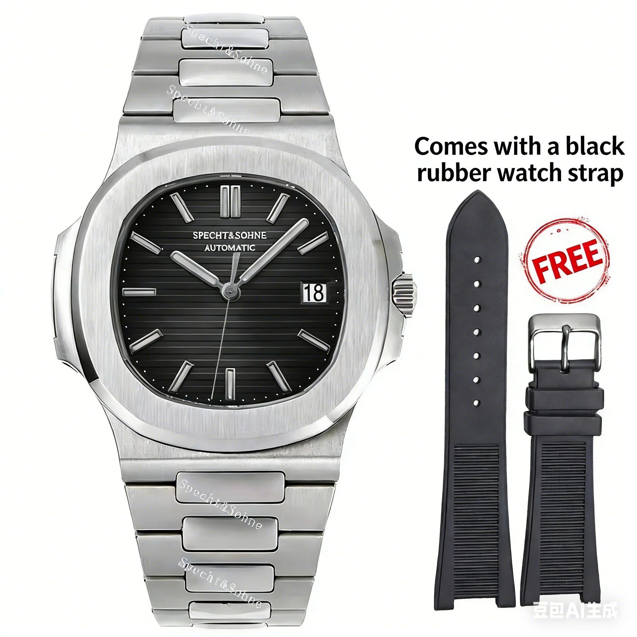 Montre Automatique Homme Specht & Söhne 40MM Acier Verre Saphir 50M – CLEVI Paris