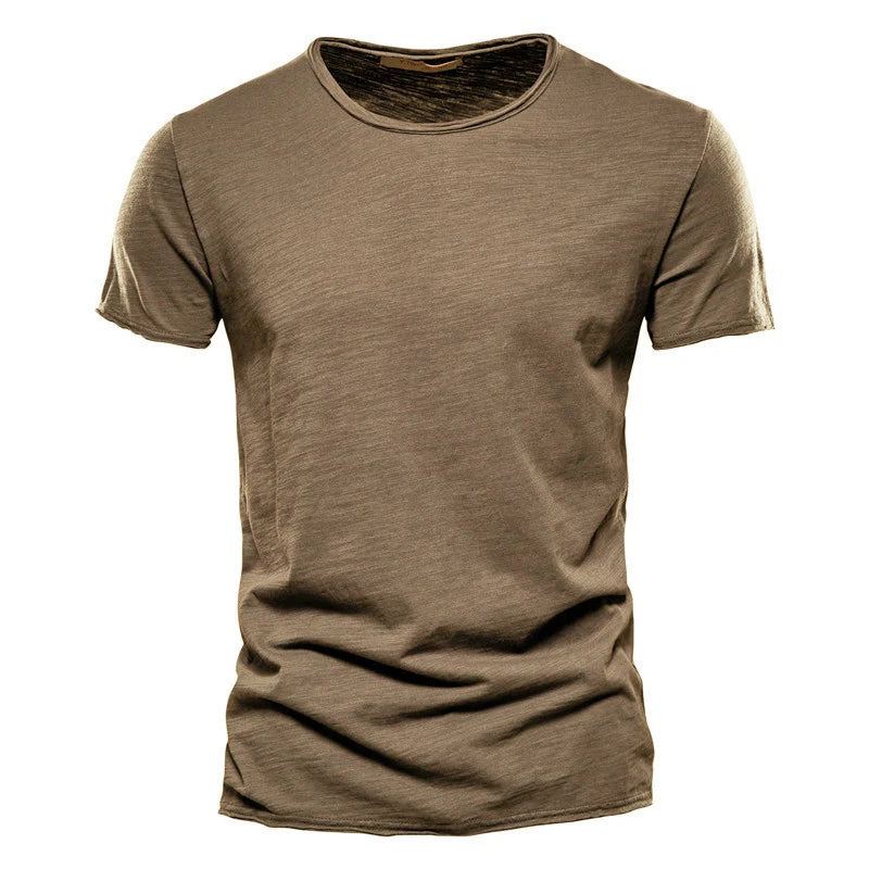 T-Shirt Homme 100% Coton Col Rond Manches Courtes F038 – CLEVI Paris