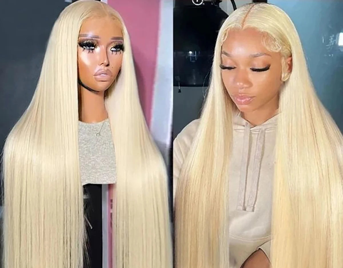 Perruque lace front lisse blonde 613 – CLEVI Paris
