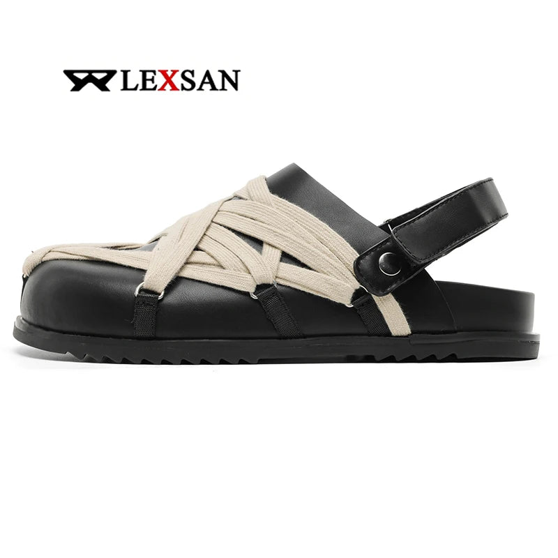 Sandales Homme Cuir Véritable Style Romain Casual – CLEVI Paris