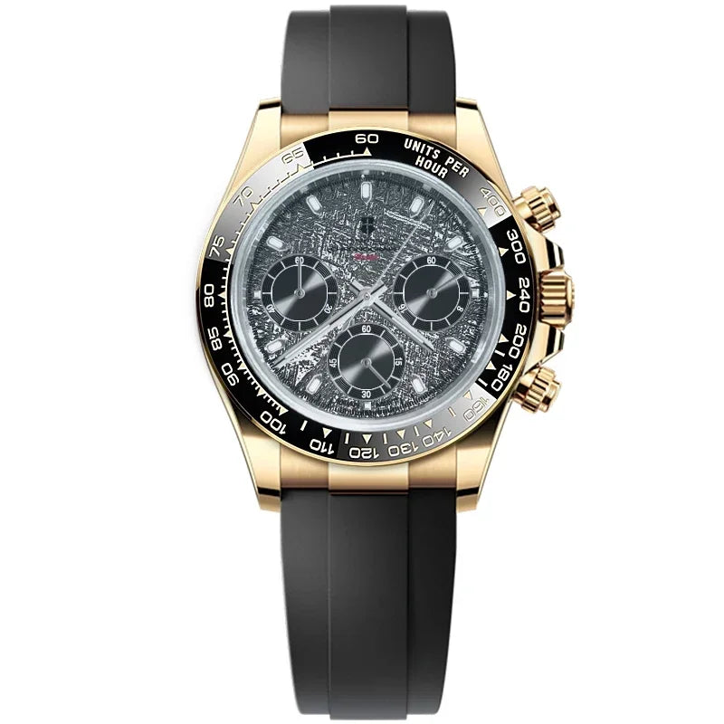 Montre Chronographe Homme Corgeut 9002 Quartz VK63 Saphir 100m Silicone – CLEVI Paris