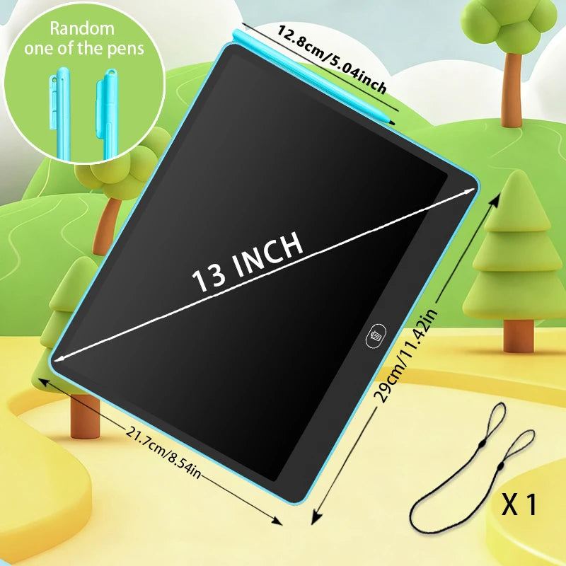 Ardoise LCD Enfant RSP Tablette Dessin Éducative 11/13/16 Pouces 3-8 Ans – CLEVI Paris