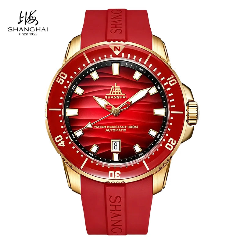 Shanghai Watch S7101 Montre Plongée Automatique Seagull ST21 Saphir 300m 43mm – CLEVI Paris
