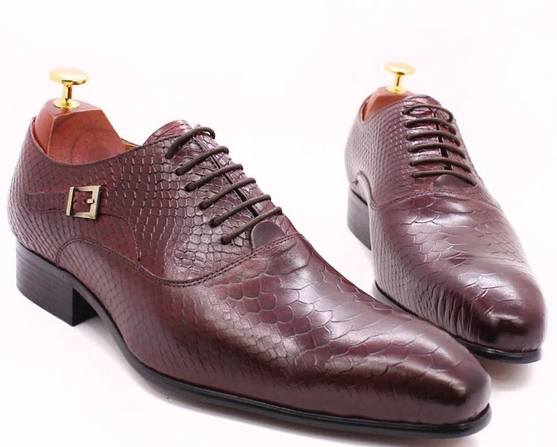 Oxford Bout Pointu Cuir Véritable Homme – Semelle Caoutchouc, 6 Coloris, Tailles 36-49 – CLEVI Paris