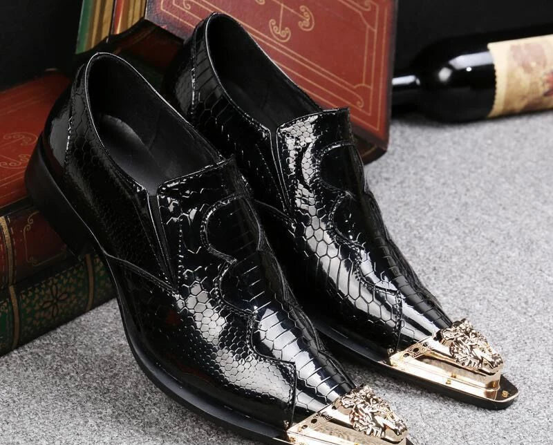 Derbies Homme Cuir Bout Pointu Slip-On – CLEVI Paris