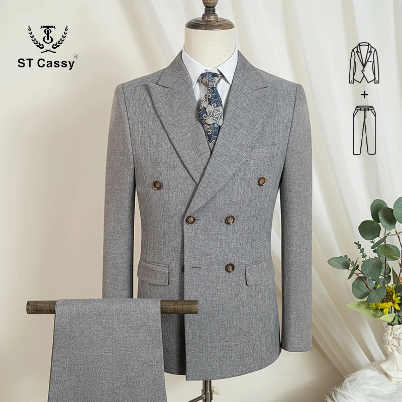 Costume homme élégant 2 pièces – CLEVI Paris
