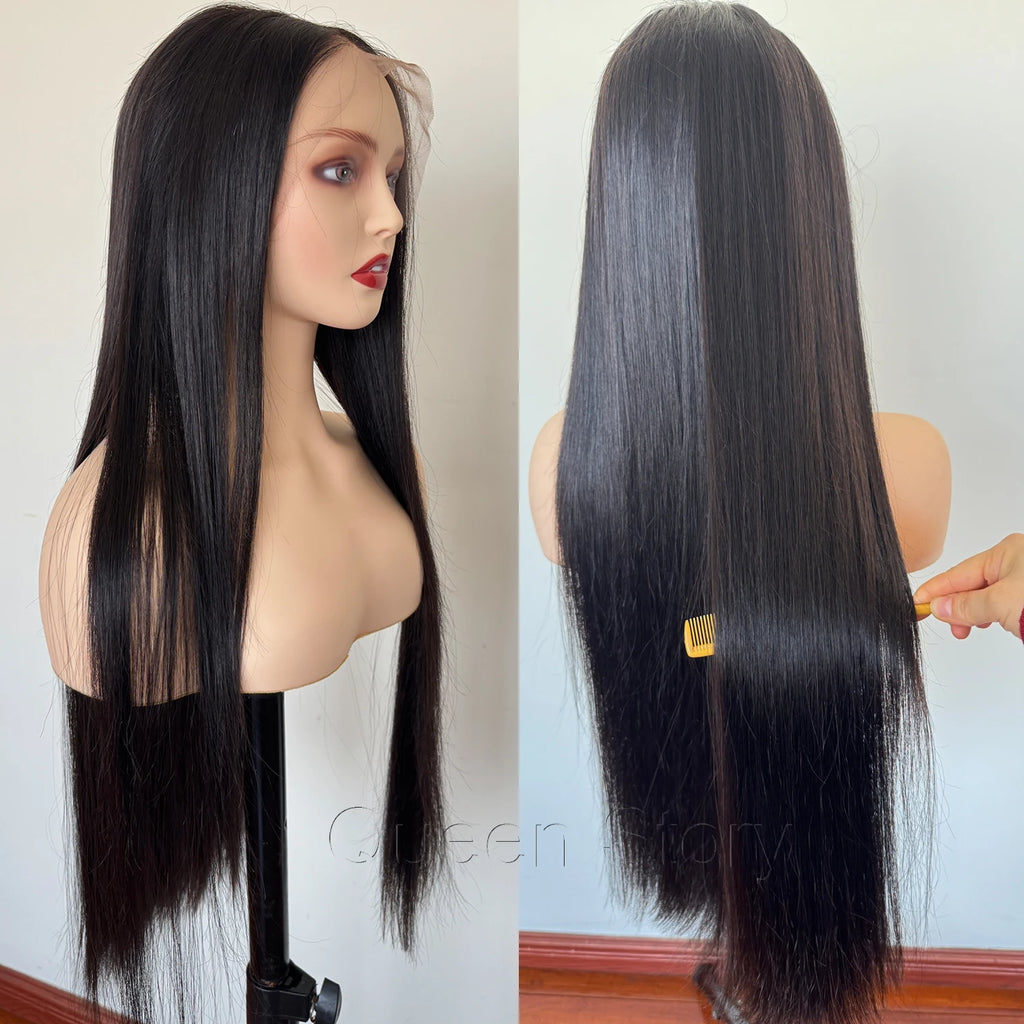 Perruque bob lisse HD 13x4 cheveux humains – CLEVI Paris