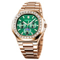 Montre SAPPHERO SO2201 – Quartz Or Rose, Cadran Diamant, Acier Inoxydable 40 mm, Aiguilles Lumineuses, Anti-Magnétique, Étanche 3 ATM – CLEVI Paris