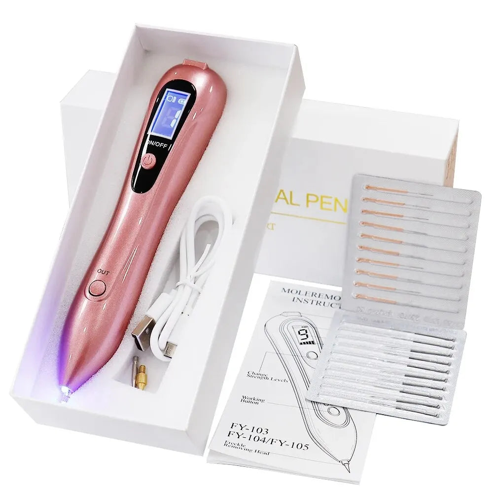 Stylo Plasma Professionnel Anti-Taches Verrues Grains de Beauté 9 Niveaux USB – CLEVI Paris