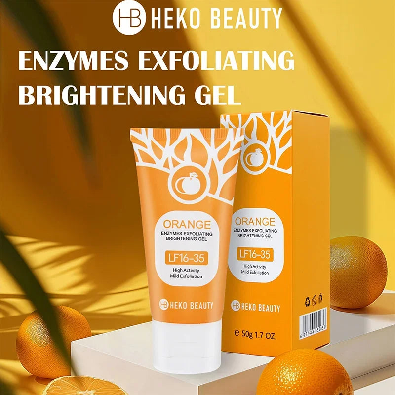 Gel Exfoliant Éclaircissant Orange Jaysuing 50ml – Nettoyage Profond, Anti-Points Noirs & Hydratant – CLEVI Paris