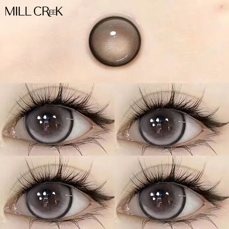 Lentilles de Contact Colorées Mill Creek | Myopie | 8 Coloris | Port Annuel – CLEVI Paris