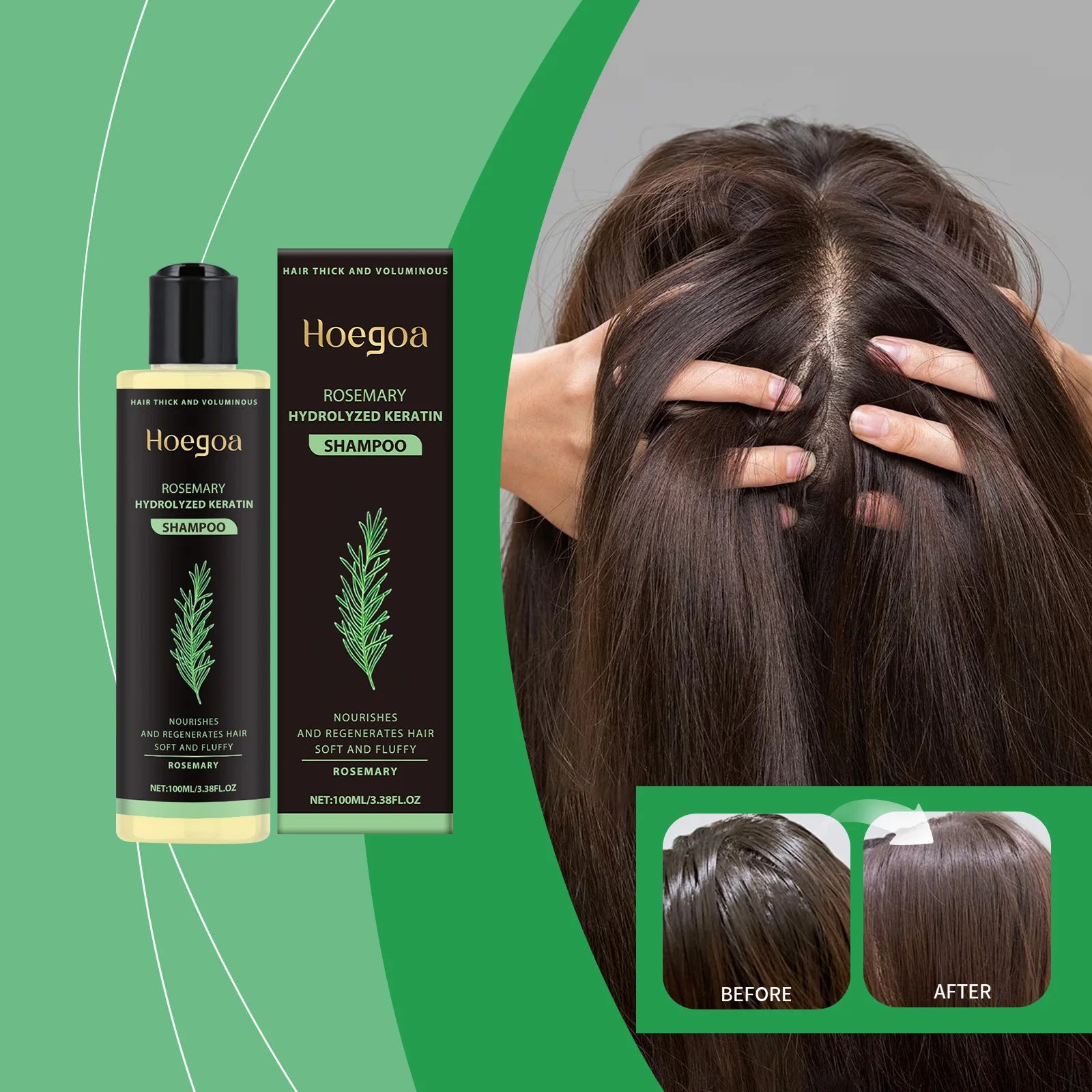 Shampoing Romarin Anti-Chute Anti-Pellicules Repousse 100ml — CLEVI Paris