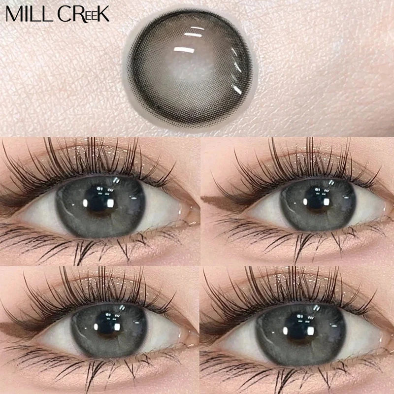 Lentilles de Contact Colorées Mill Creek | Myopie | 8 Coloris | Port Annuel – CLEVI Paris