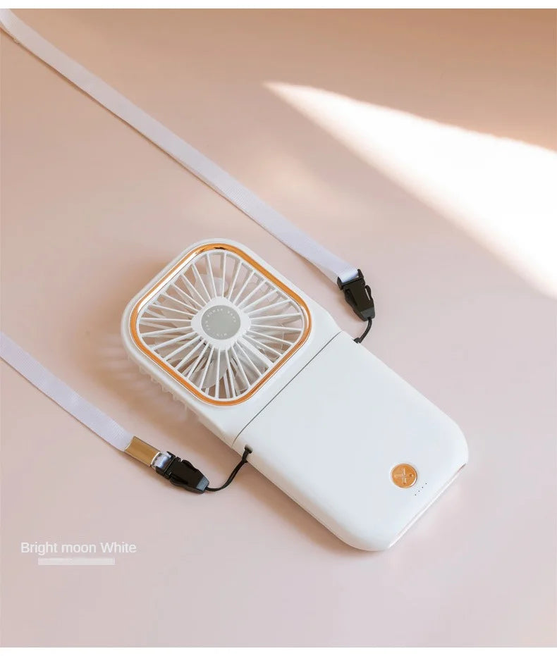 Ventilateur de cou portable rechargeable 3000 mAh – CLEVI Paris