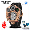 PINDU PD6658 Montre Homme Quartz Suisse Boussole Acier Forme Moteur 50M – CLEVI Paris