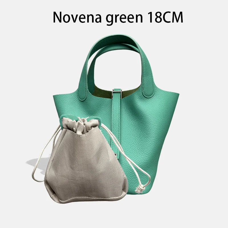 Sac Seau Femme Cuir Véritable Vache 2 Tailles 50+ Coloris Quincaillerie Argentée ou Dorée – CLEVI Paris